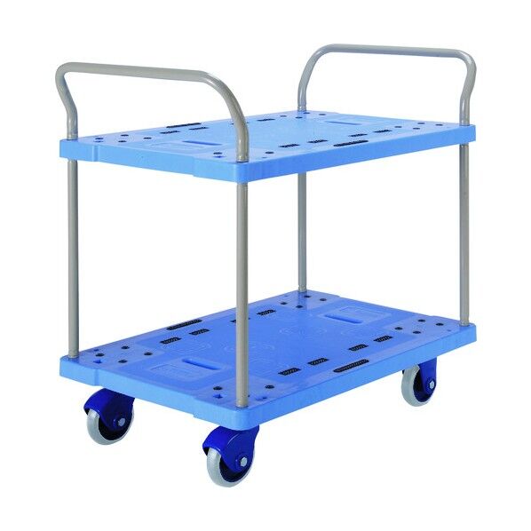 大型環境静音樹脂台車 2段式両ハンドル付 NP-309GS 1点