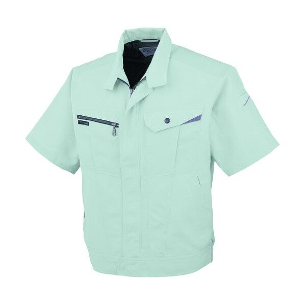 半袖ブルゾンAS-720 9 EグリーンLL AS720-9-LL 1点