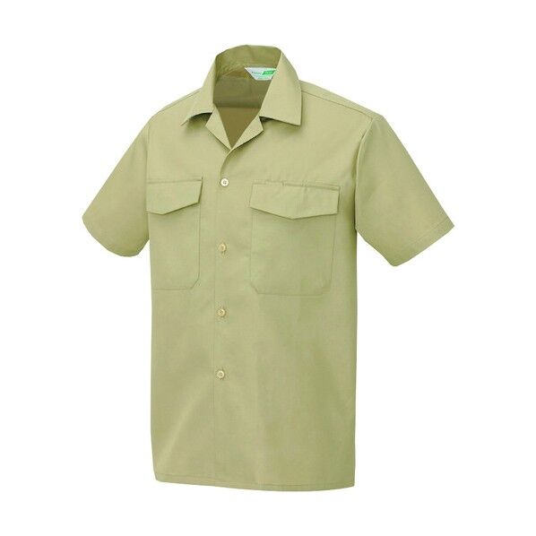 7650半袖シャツ(男女兼用) 002カーキ SS 561 1