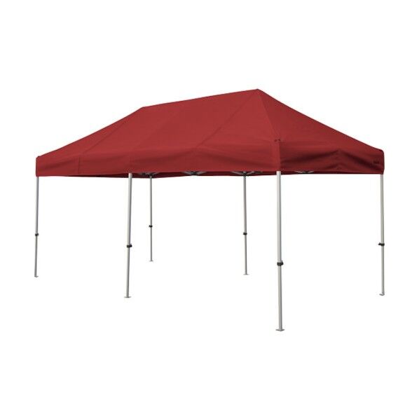 かんたんてんと 2.4m×4.8mスチール&アルミ複合フレーム 赤 KA/5W-R 1点