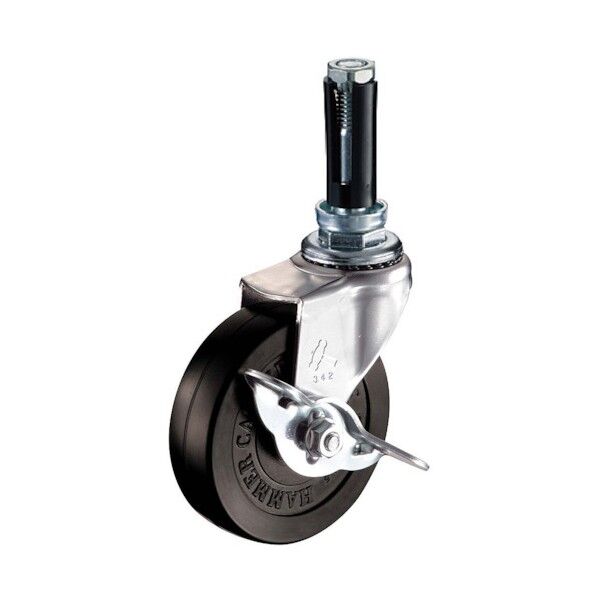 EUシリーズ自在SP付ゴム車65mm 平戸車 4151EUR65 1個