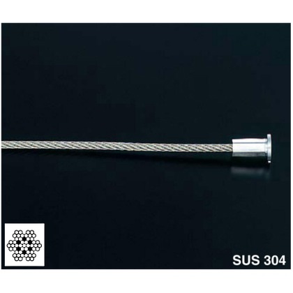 片ロックテンションワイヤ φ3×1M A-7703 L-1000 1