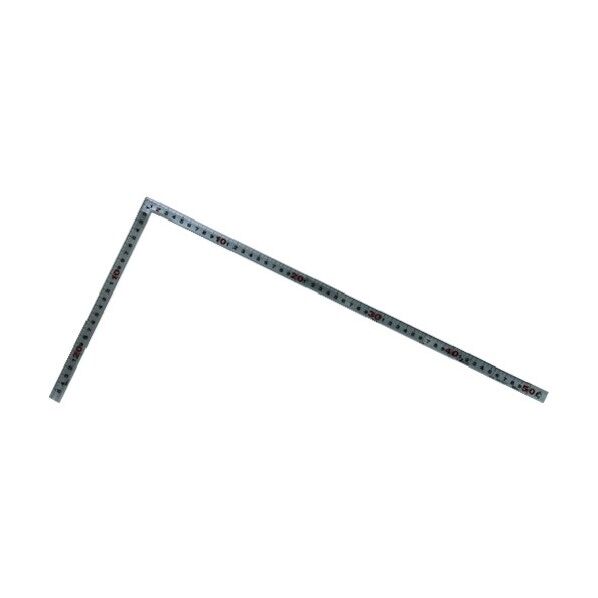 曲尺 日本一 左きき用大工用裏面角目盛赤数字入(さしがね) シルバー 50cm 10677 1点