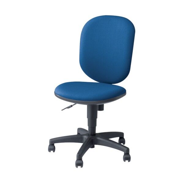 事務用チェア ブルー 肘なし ハイバック SER512F-BL 1点