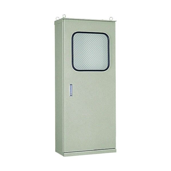 ステンレス屋外用窓付自立キャビネット SOEM35-714 1個