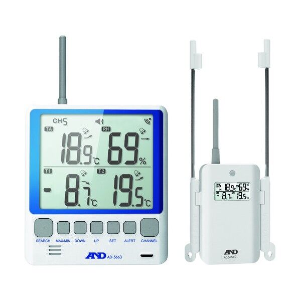 マルチチャンネル温湿度計 AD-5663 1台