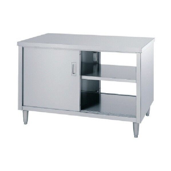 ステンレス保管庫両面ステンレス戸仕様 間口1200×奥行600×高さ800 EW-12060 1点