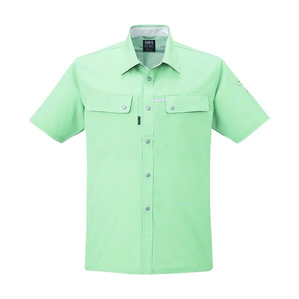 夏 半袖シャツ モスグリーン色 Mサイズ WA10457-7-M 1点