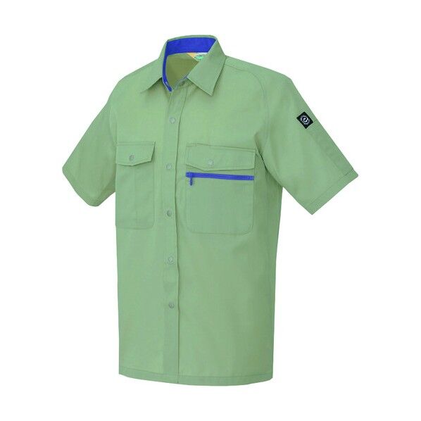 半袖シャツ（男女兼用） 005アースグリーン S 5376 1