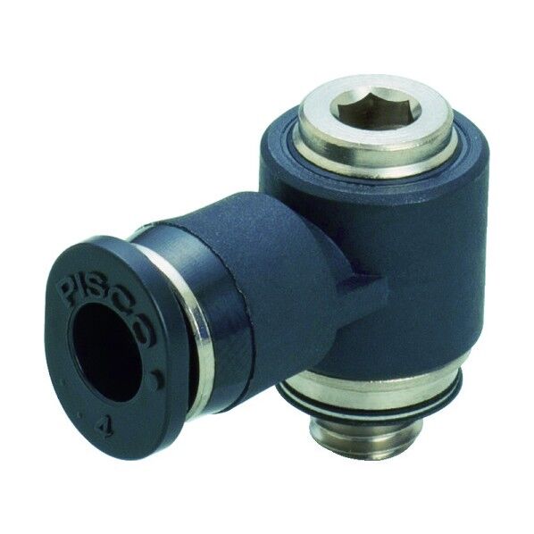 チューブフィッティングミニ六角穴付ユニバーサルエルボ