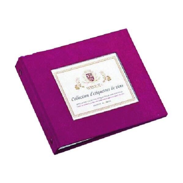 日本クリエイティブ ワインラベル保存ファイル ワインレッド PWID73F 1個