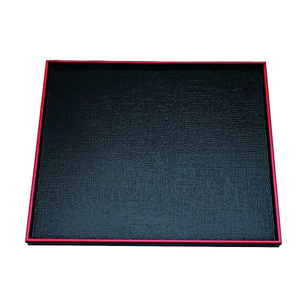 ABS製 エビス角盆 黒天朱 尺0寸 17411850 RBVH602 1個