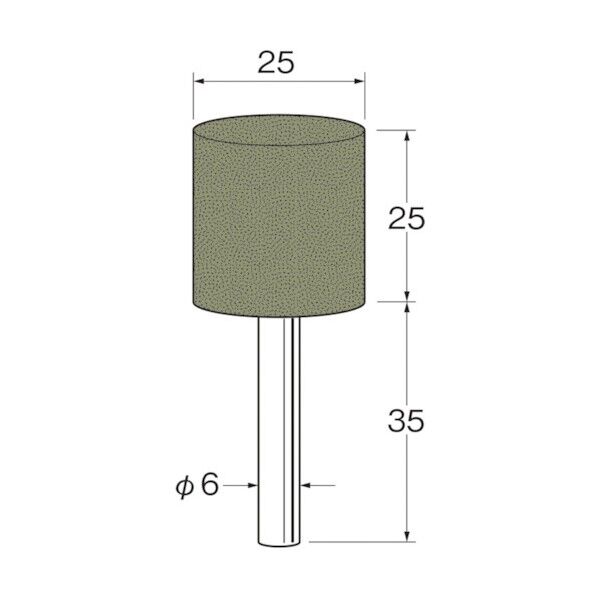 軸付ラビン砥石(一般用)R4623粒度(#):220 R4623 5本