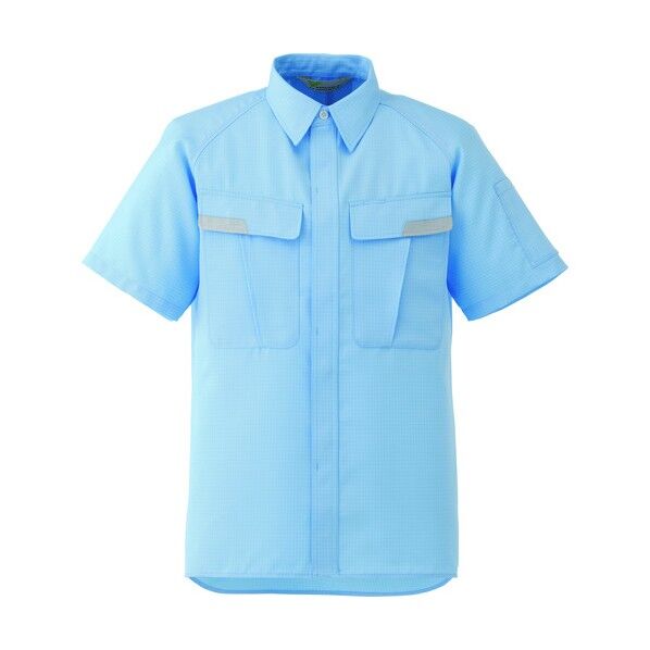 静電気帯電防止 男女ペア長袖シャツ