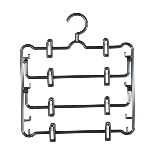スカートハンガー4段SHN-4ブラック
