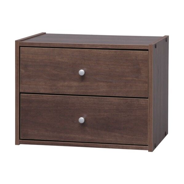 スタックボックス 引出付き ブラウン STB-400H 1個