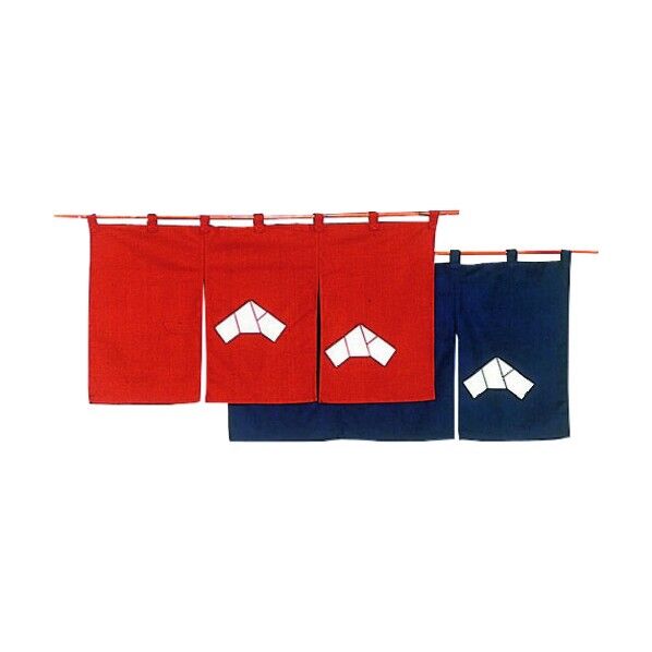 半間のれん 文(ふみ)107-02 茶 YNLK01 1点