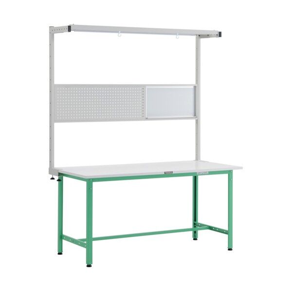 AE型作業台 ツールハンガーフルセット付 YG色 W1500×D900 AE-1509THFS YG 1点