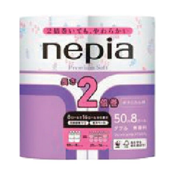 王子ネピア プレミアムソフトトイレット2倍巻8Rダブルプリント 27352 1点