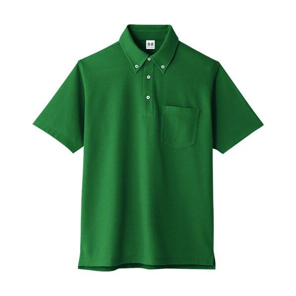 超消臭 半袖ビズポロ 19ダークグリーン 5L A-147-19-5L 1点