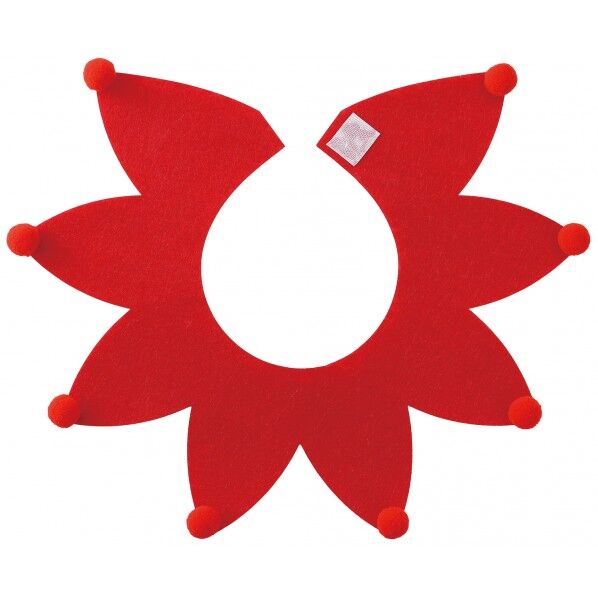 フェルト付け襟 レッド