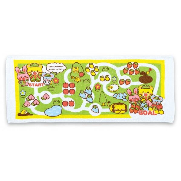 めいろタオル あつめてくだもの