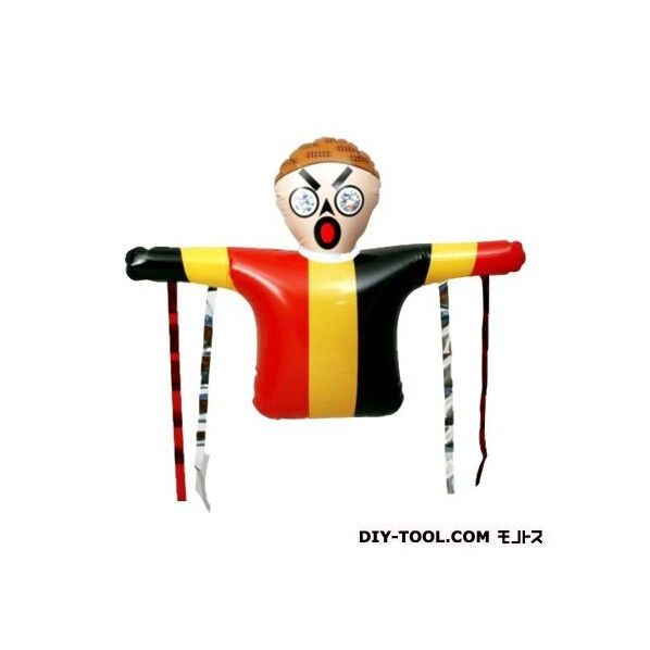 防鳥.かかしくん 赤×黄×黒 H60cm×W81cm 1点