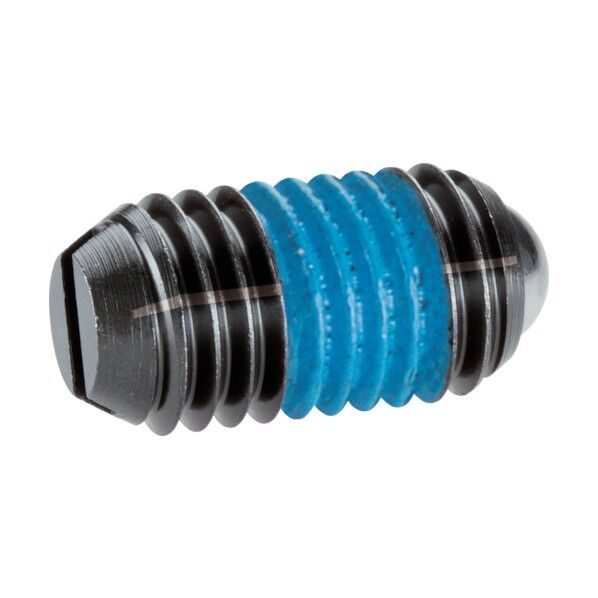 スプリングプランジャ ボール、スロット付 インチ ステンレス鋼