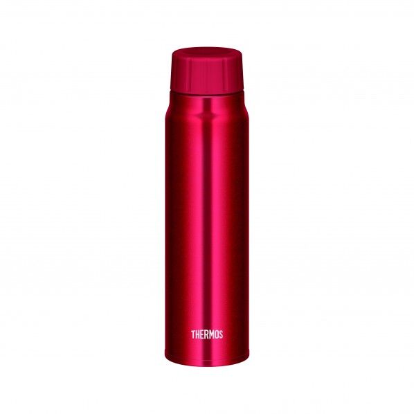 保冷炭酸飲料ボトル レッド 500ml FJK-500 1個