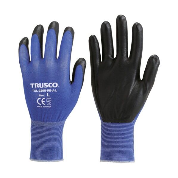 極薄ニトリル背抜き手袋 ロイヤルブルー SS TGL-2395-RB-A-SS 1点
