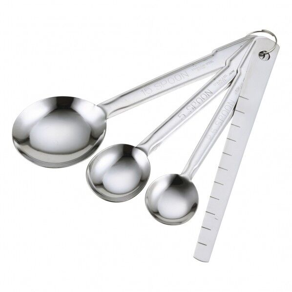 KK SS計量スプーンセット 薄ヘラ DH8121