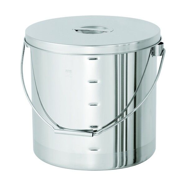 日東 吊り下げ式ステンレス汎用容器 目盛付 4L 180 x 235 x 180 mm STB-M-18 1個