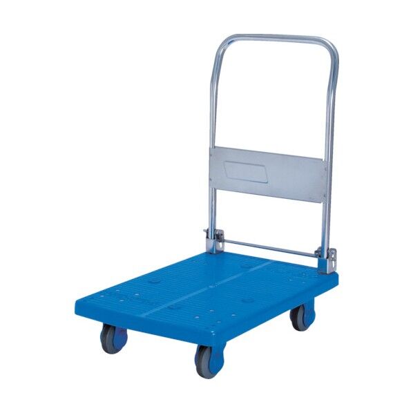 静音ステンレスPLA150ハンドル折りたたみ式樹脂製運搬車 PLA150ST-DX 1点
