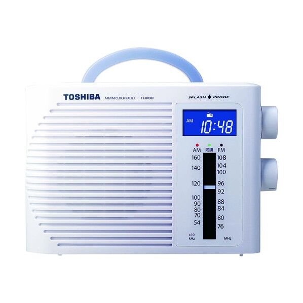 防水クロックラジオ TY-BR30F(W) 1点