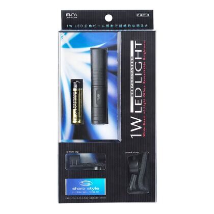 シャープスタイル LEDハンドライト DOP-013BK 1