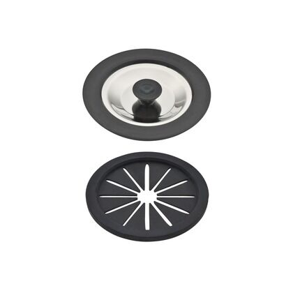 シンク用 排水口のフタと止水フタ (菊割れゴム 水を溜める 防臭)