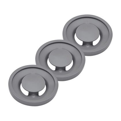 シンク用 排水口のフタ 3個セット (ゴミを隠す プラスチック製)