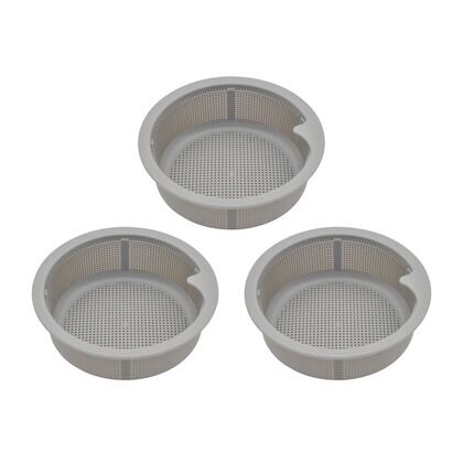 赤札見つけ シンク用 ゴミカゴ 3個セット 排水口のゴミ受け (細かい目 ゴミを逃さない プラスチック製)