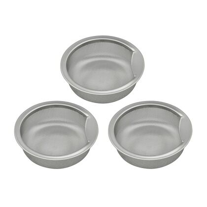 シンク用 ステンレス製ゴミカゴ 3個セット 排水口のゴミ受け (錆びにくい 汚れにくい 衛生的) 185g GA-PB053