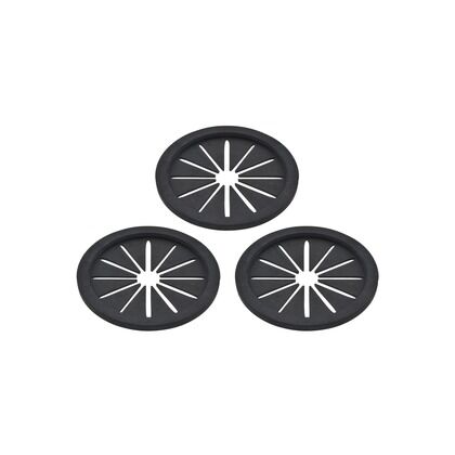 赤札見つけ シンク用 排水口のフタ 3個セット (菊割れ ゴム ゴミを隠す )