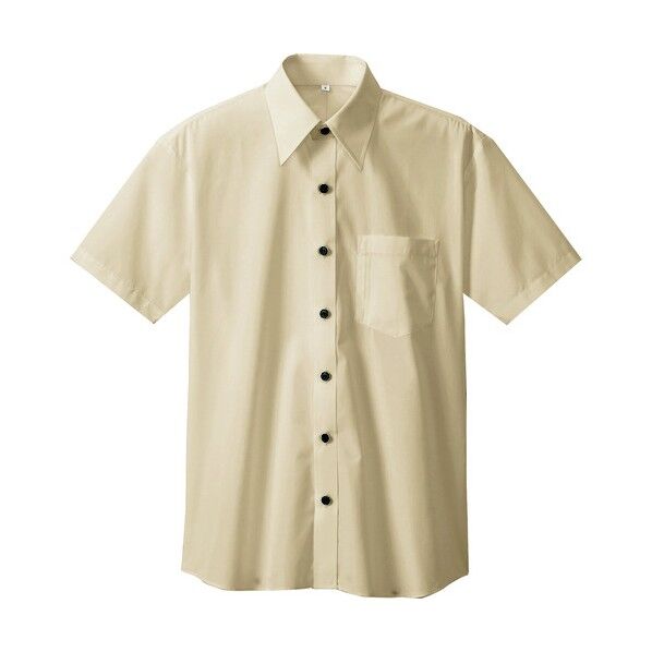 半袖シャツ(男女兼用) 002ベージュ M 8021 1
