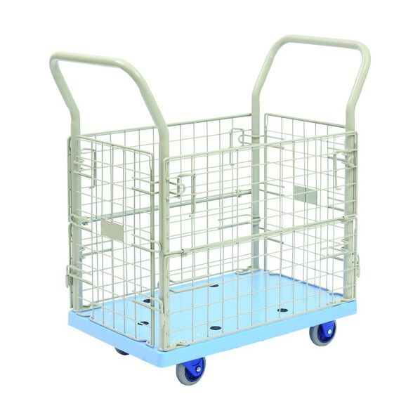 小型環境静音樹脂台車 金網付