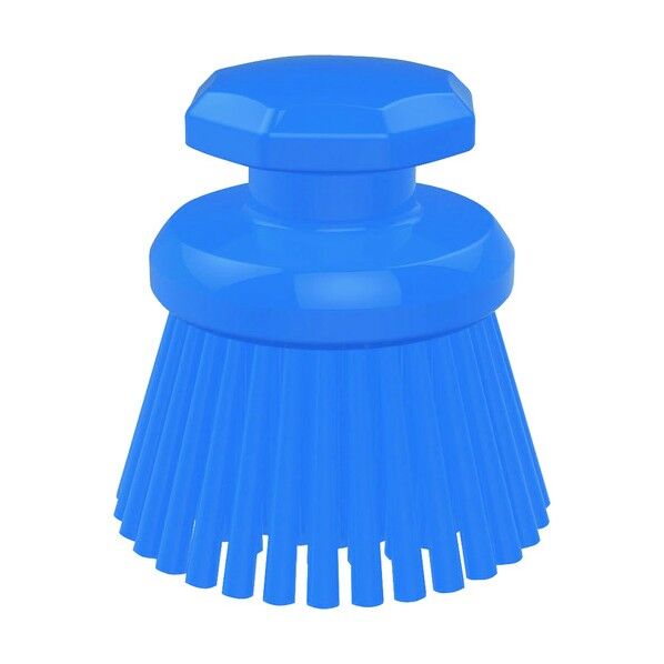 脱毛防止 丸型ハンドブラシ ハード 122331 ブルー ブルー KTLL403 1個