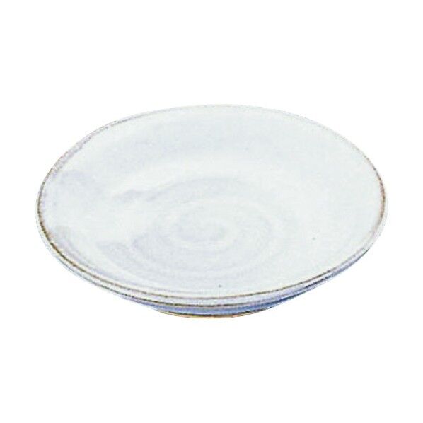 エムズジャパン 乳白 丸小皿 T03-244 RSLI801 1個