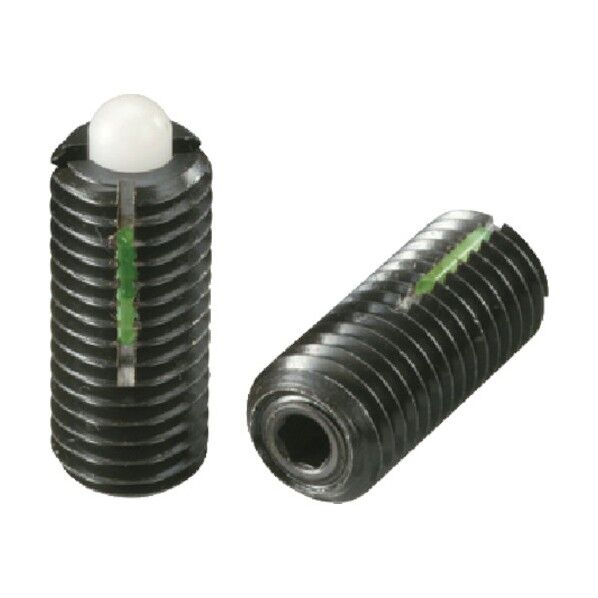 スプリングプランジャー(ロングロック付き) 中荷重用 樹脂ピン