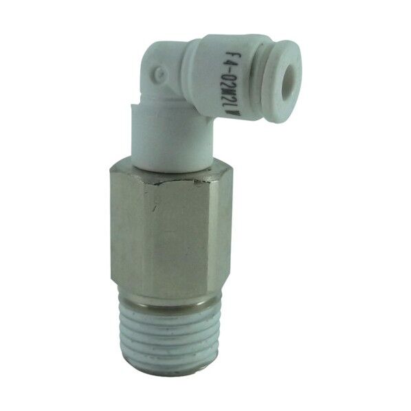 ファイブロングメイルエルボW(白)4mm・R1/4 F4-02M2LW 1