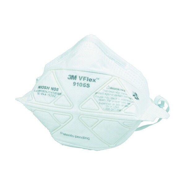 防護マスク N95認定品 2面立体構造 折りたたみ式 スモール 9105S N95