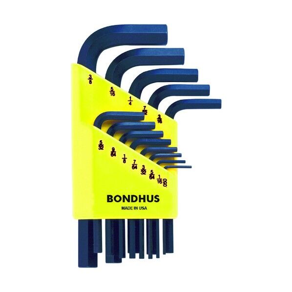 六角棒レンチセット(インチサイズ・ショート)