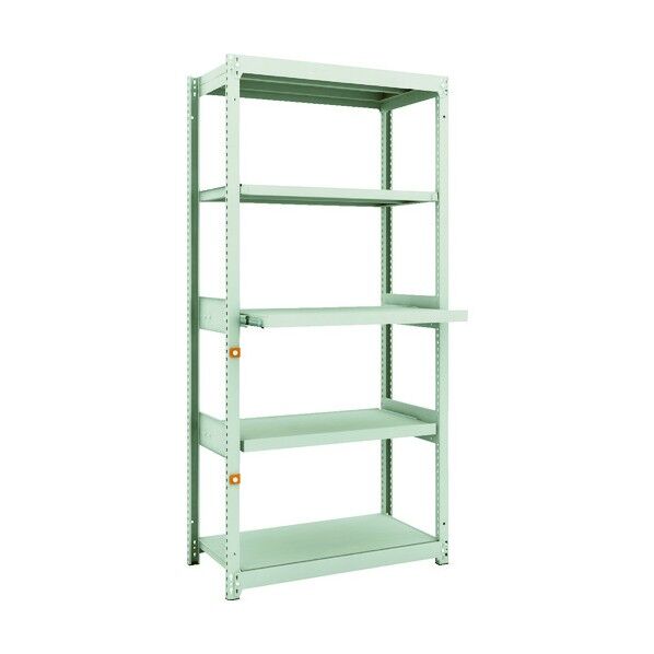 M1.5型軽中量ボルトレス棚 3段 スライド2段単体型