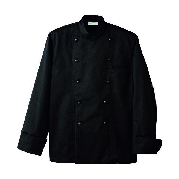 コックコート（男女兼用）（在庫限り） 010ブラック L HH481 1
